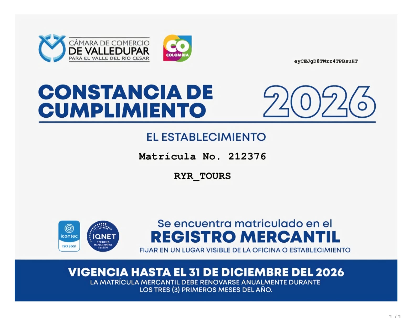 Normativa del servicio prestado 1